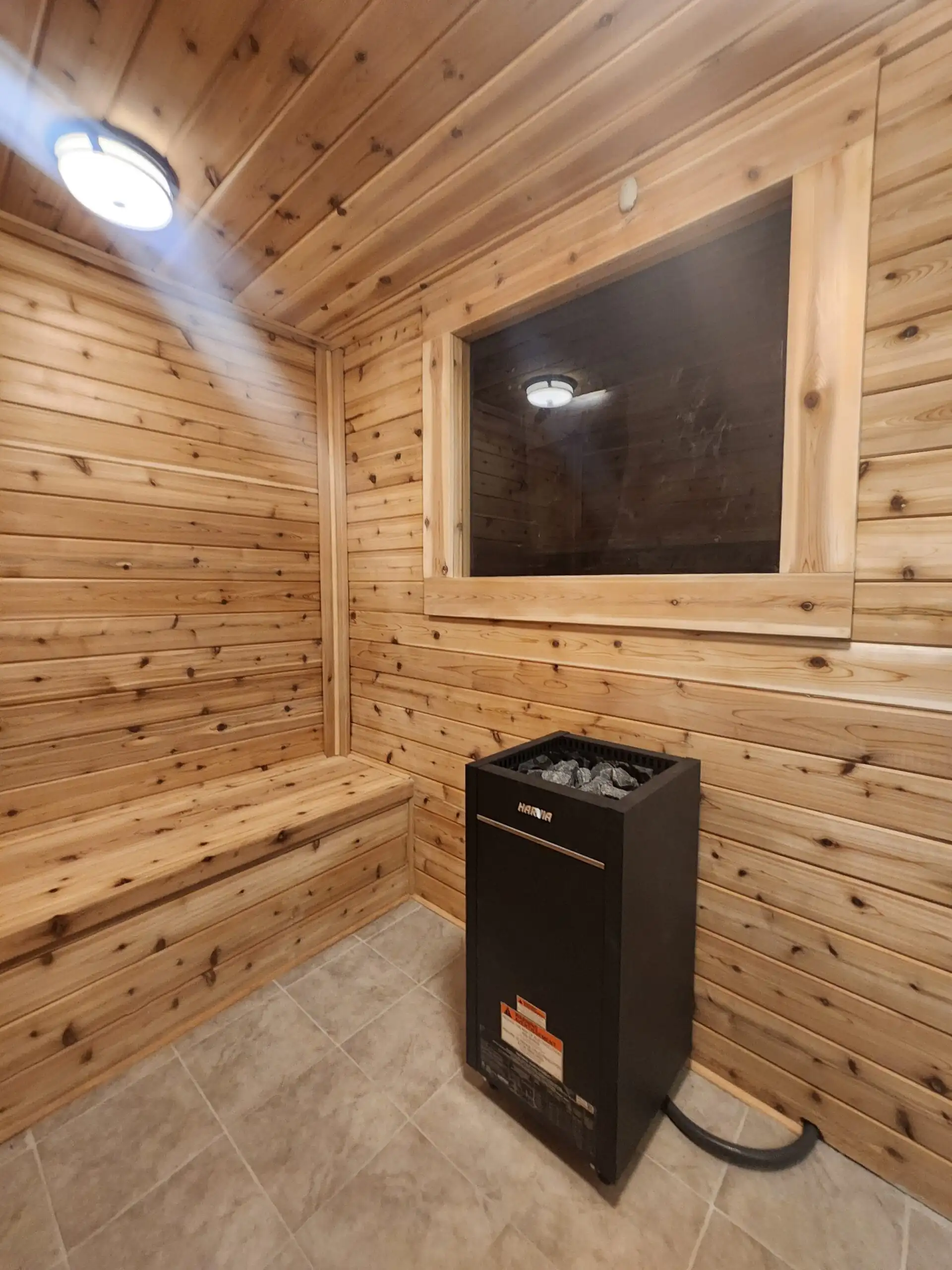 Dry sauna at Vine Fitness